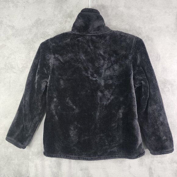 Womens Black 32 Degrees Heat Fleece Jacket Full Zip Long Sleeve Soft & Warm XL - Picture 8 of 10